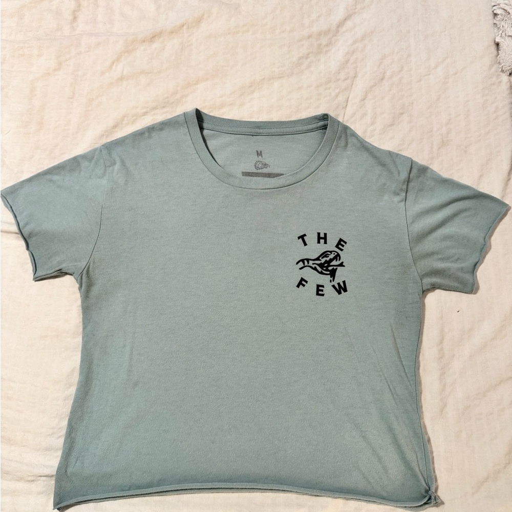 Few Will Hunt Graphic Crop Tee - Mint Green
